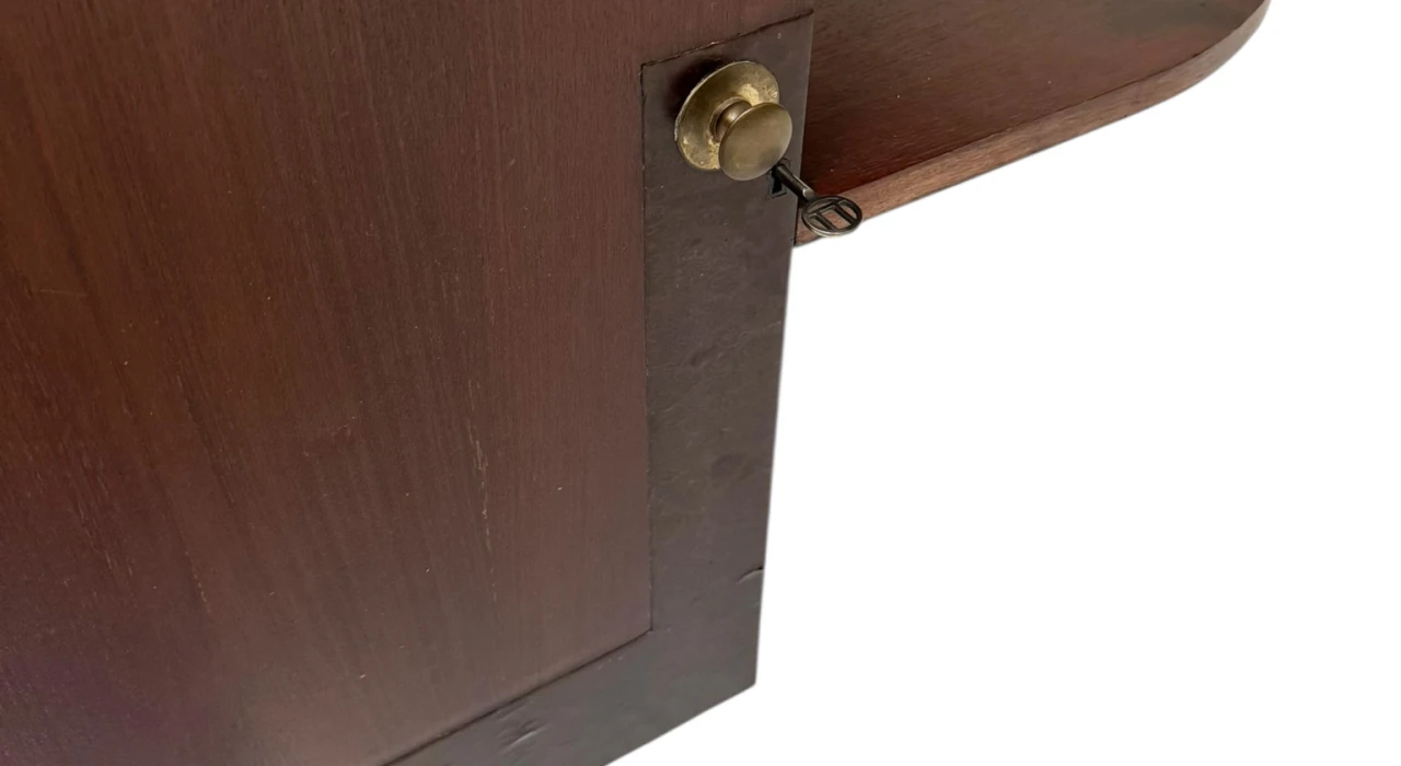 Art Deco Cabinet or Dry Bar with Clock, 1930s